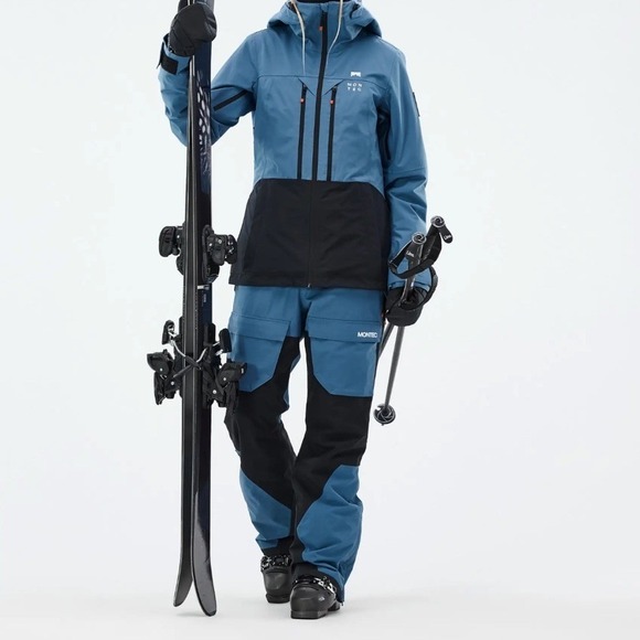 MONTEC Moss Women's Ski Jacket Blue Steel/Black NWT Size XXS - Picture 3 of 7